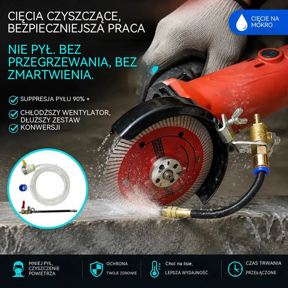🔧 50% ZNIŻKI PRZEZ OGRANICZONY CZAS! ✨ Spryskiwacz wody do usuwania pyłu z maszyn tnących: dwa tryby natrysku, giętka aluminiowa rura, nierdzewna 💧