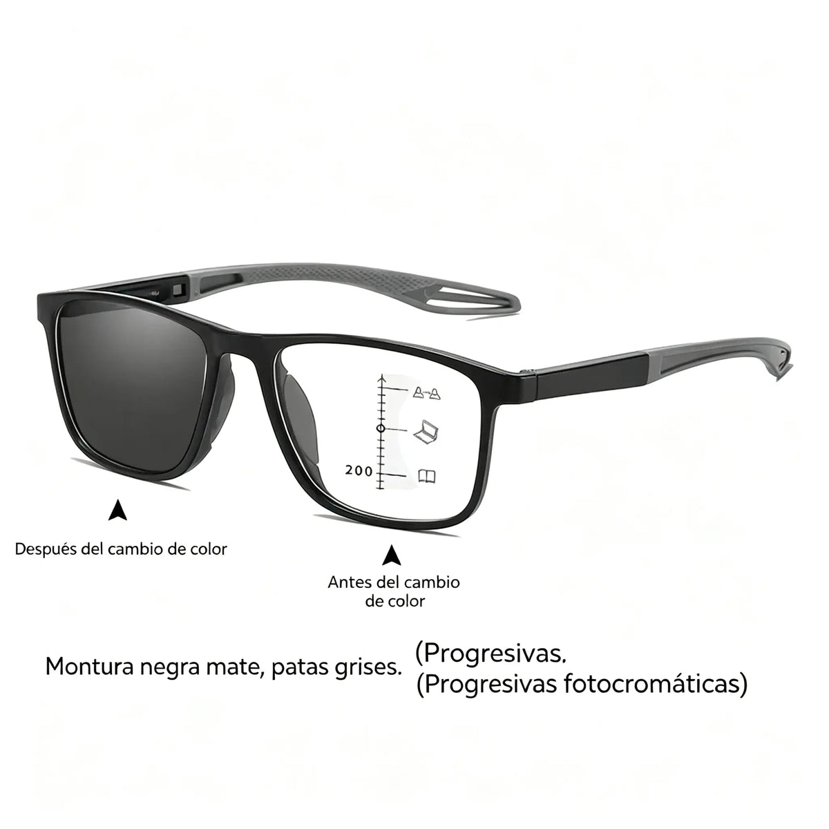 Gafas de lectura fotocromáticas, ultraligeras y de alta definición, diseñadas especialmente para personas mayores.