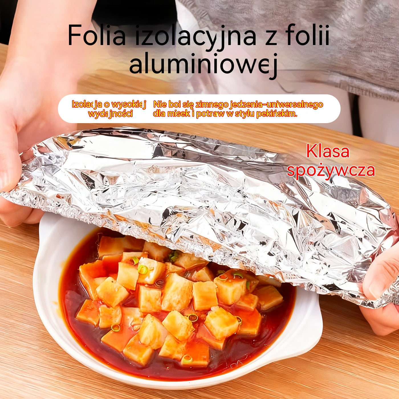 【100 sztuk】 Pokrowiec izolacyjny z folii aluminiowej