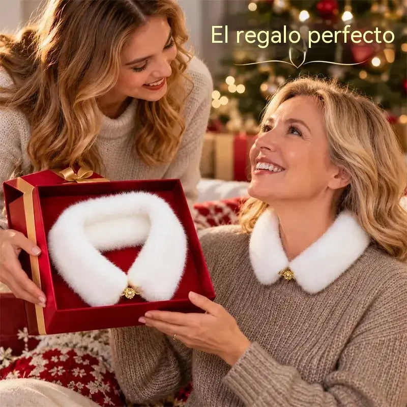 🧣 Θερμαντικό λαιμού από συνθετική γούνα (τύπου προβιάς) με μαγνητικό κούμπωμα ⚡ · Ζεστασιά και κομψότητα για το φθινόπωρο/χειμώνα · Το φοράτε στη στιγμή · Διαθέσιμο σε 6 χρώματα 🌟!