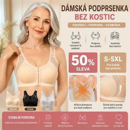 🔥Kupte 1 a získejte 2 zdarma 【S-5XL】【3 kusy】Dámská prodyšná neelastická sportovní podprsenka