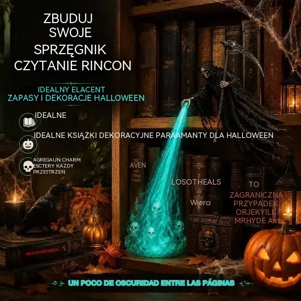 🎃🔥 Dekoracyjne światło LED 3D Angel | Fantazyjna podświetlana półka na książki