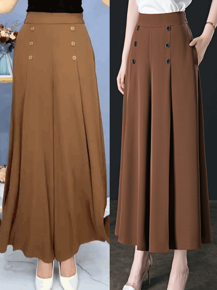 🔥【49% OFF】【Kúp 1 a 1 zadarmo】💖【M-5XL】 2026 jarní a letní dámská sukně s vysokým pasem a širokými nohami