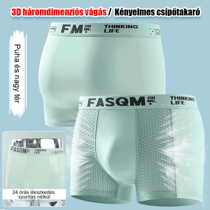 -Paquete de 12-Calzoncillos bóxer de malla transpirable de seda helada para hombre