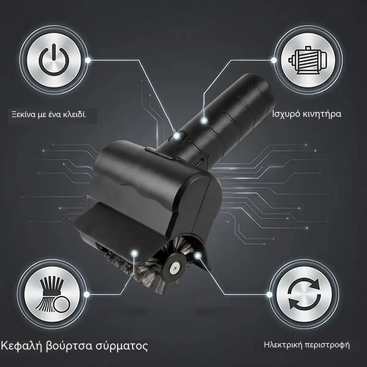 🔋🧹 Ασύρματη ηλεκτρική βούρτσα καθαρισμού μπάρμπεκιου – Μπαταρία λιθίου, πολυλειτουργική και εύχρηστη 🔥🍖