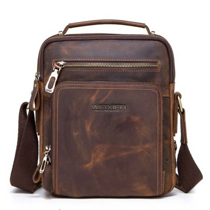 🎉👜【Nuevo producto🔥】【Edición limitada】Bolso de hombro de cuero genuino para hombre, informal y a la moda