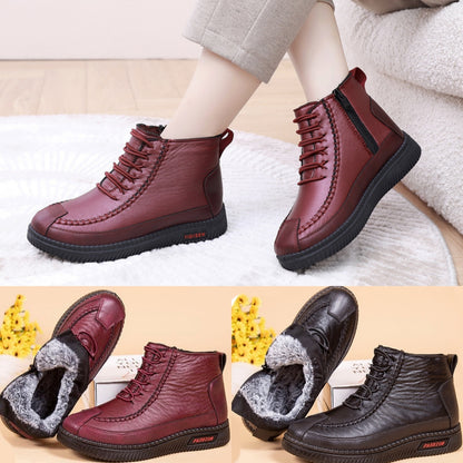 🔥【50% OFF】【35-43】Damske gležnjače za jesen i zimu 2025, od visokokvalitetne prirodne kože, vodootporne, s mekim potplatom, tople i udobne za svaki korak