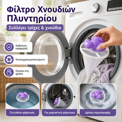 🌀6 τεμάχια €27✨ Πλωτό φίλτρο πλυντηρίου ρούχων – Παγιδεύει χνούδια, τρίχες και τρίχες κατοικίδιων σε κάθε πλύση 🧺