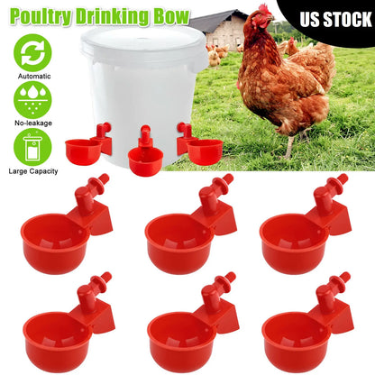 🦆🐔 【10 sztuk】Automatyczna miska do pojenia drobiu