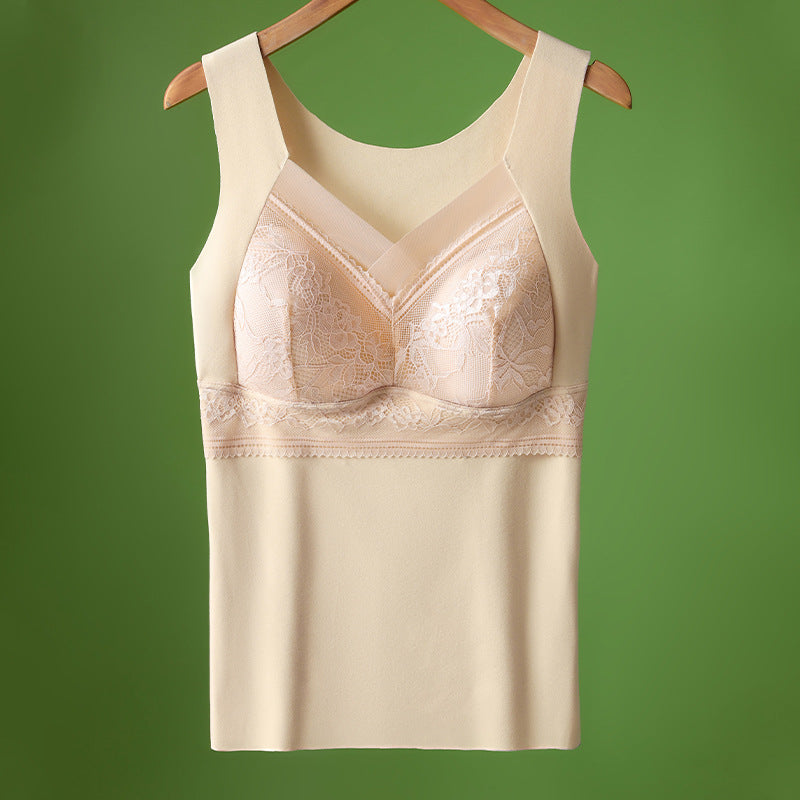 【L-4XL】Δαντελένιο σουτιέν τύπου camisole με εξαιρετικό σχέδιο στην πλάτη· ανασηκώνει και συγκεντρώνει αποτελεσματικά το στήθος, αποτρέποντας τη χαλάρωση ✅【Συνιστάται από γιατρούς】