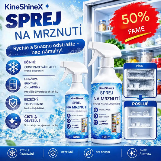 🔥【2 lahve za 560 Kč】❄️ Nový rozmrazovací sprej 2026 🧡 Rychle odstraňte led z mrazáku