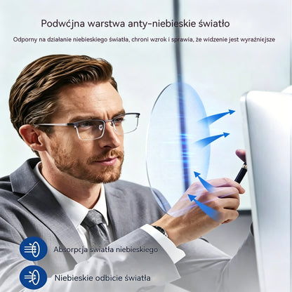 【Kup 1, otrzymaj 1 gratis】Inteligentne okulary z automatycznym zoomem chroniącym przed niebieskim światłem