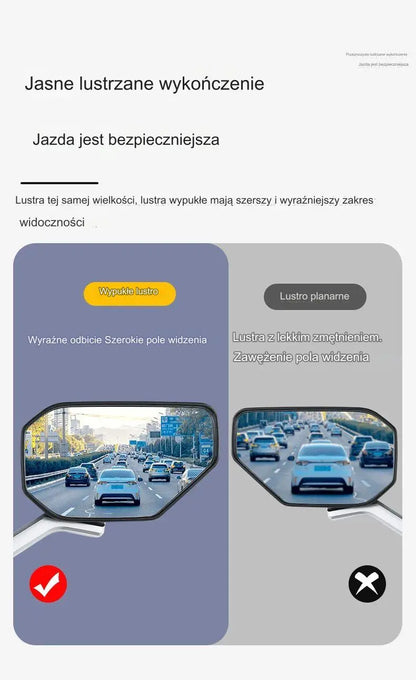1 sztuka 109zł 🏍️Regulowane lusterko wsteczne HD do motocykli