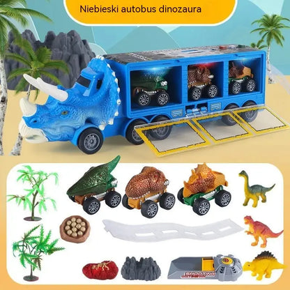 🦖🚛 Ciężarówka-dinozaur, która przechowuje, startuje i bawi! 🎵✨