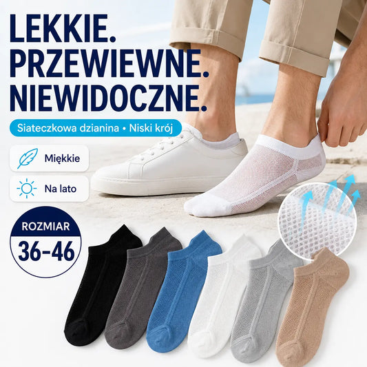 🔥【🔥10 par skarpetek 99zł】🧦Oddychające, antybakteryjne i dezodorujące skarpetki biznesowe dla mężczyzn【Rozmiary 36-46】