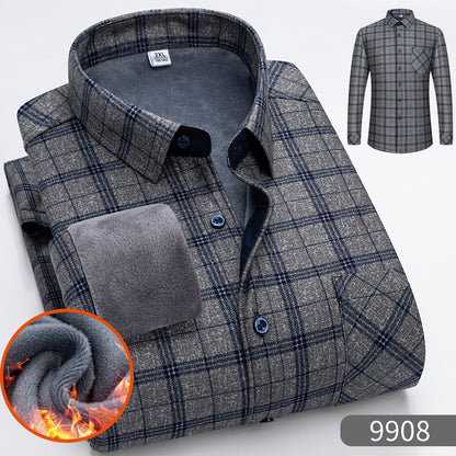 🔥【50% zniżki】1 sztuka 119zł 👔【L-5XL】Ciepła koszula biznesowa z długim rękawem