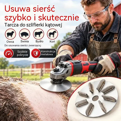 1 sztuka 89zł🔧🪚 Tarcza ze stali nierdzewnej do usuwania szczeciny (do szlifierki kątowej) | Tarcza do oczyszczania i obróbki tusz wieprzowych, jagnięcych i cielęcych