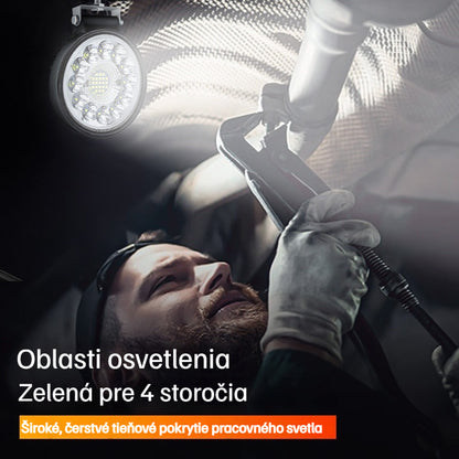 🚨💡【Kúpte 1 a získajte 1 zadarmo】99W okrúhle LED svetlomety pre upravené vozidlá, pomocné svetlomety pre terénne vozidlá