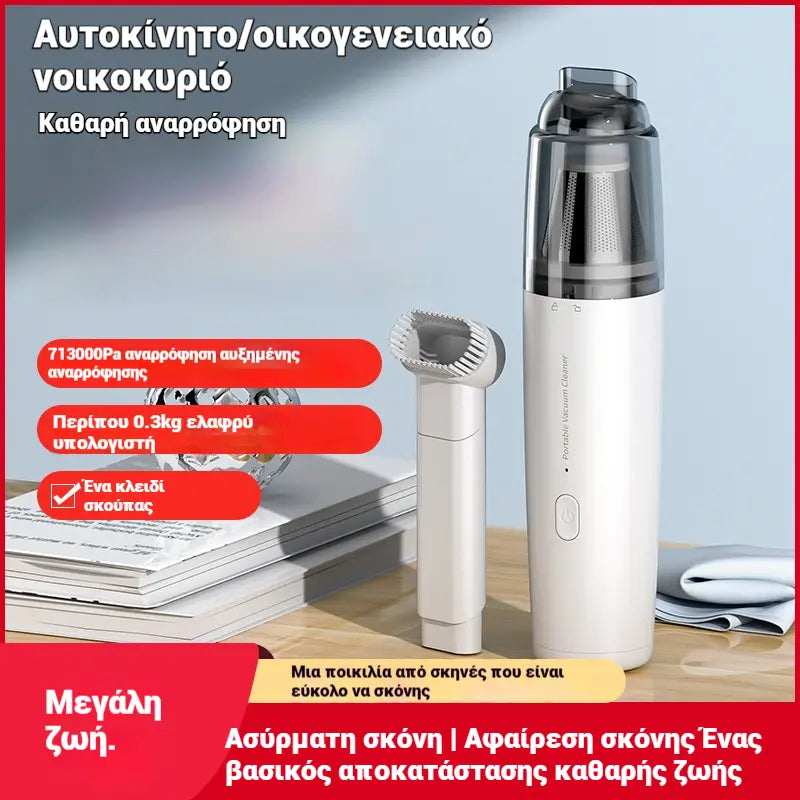 1 σετ 30 ευρώ💨 💨Φορητή, ασύρματη ηλεκτρική σκούπα αυτοκινήτου υψηλής ισχύος, διπλής χρήσης και πολλαπλών λειτουργιών