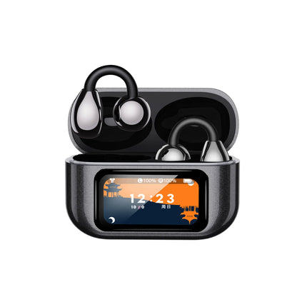 1 τεμάχιο 30  ευρώ 🎧Ασύρματα ακουστικά Bluetooth τύπου clip, αθλητικά ακουστικά με έγχρωμη οθόνη LCD
