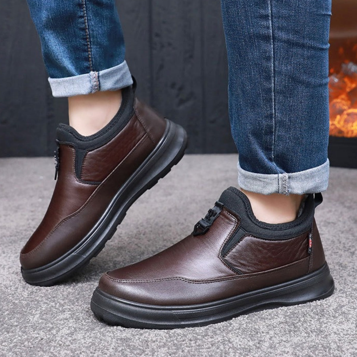 💥👞【39-44】Nove muške zimske čizme od baršuna s debelim pamukom – Topla i udobna obuća za zimu, izuzetna kvaliteta, protivklizna i vodootporna, savršene za hladne dane