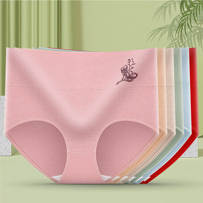 💖Último día 50% de descuento - 【6 gratis】Bragas de algodón puro de talla grande de cintura alta para levantar la cadera [40-100 KG]