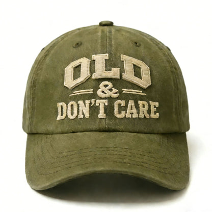 🧢 【50% popusta】💥Vruća novogodišnja rasprodaja 2026. | Vintage kapa s istrošenim motivom "STARO i nije me briga"