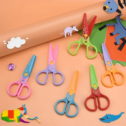 🥰【6 komada - 6 različitih oblika】Samo 22 eura✂️🌈Sigurnosne škare za djecu (za DIY konstrukcije)