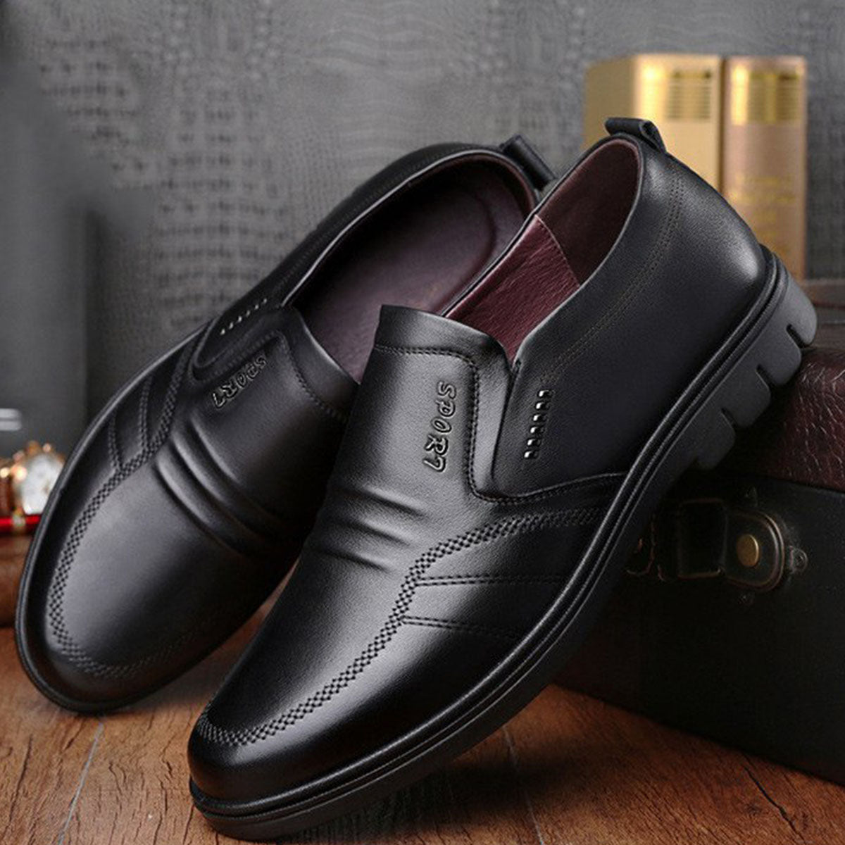 🔥【Compre uno y llévese otro gratis】【39-44】Zapatos de vestir para hombre