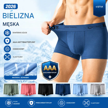 🔥【kup 3 otrzymaj 3 za darmo】🧊 49% OFF Ostatni dzień---2026 Nowe antybakteryjne bokserki męskie U Curved Mesh Modal Plus Size