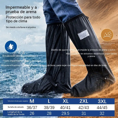 ☔ Απόλυτη προστασία από τη βροχή! Ψηλά αδιάβροχα καλύμματα παπουτσιών (ύψους 40 εκ.)! Παχιά αντιολισθητική σόλα · Ανθεκτικό PVC