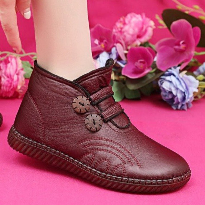 🔥🔥👢【49% OFF！！！】Μεγέθη 35–40: Γυναικείες μπότες από γνήσιο δέρμα με αντιολισθητικές σόλες, κατάλληλες για το φθινόπωρο και τον χειμώνα, χειροποίητες στην Ιταλία.