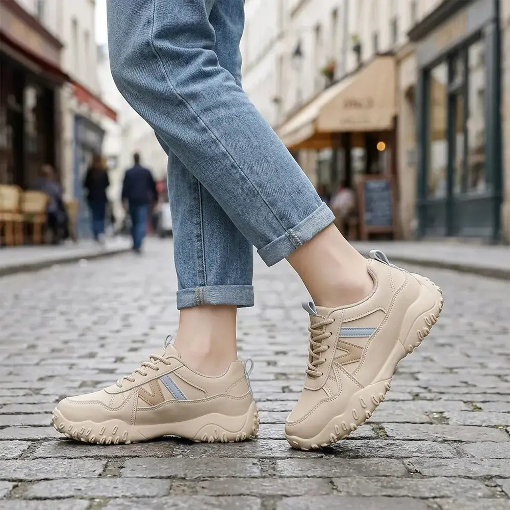 【35-40】👟Damskie oddychające, grube trampki typu dad – buty casualowe na platformie z miękką podeszwą – lekkie buty sportowe w koreańskim stylu