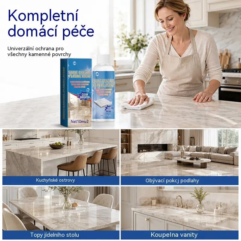 ✨ Čistič a leštidlo na mramor – Jemně čistí, zvyšuje lesk, chrání zalakovaný kámen ✨