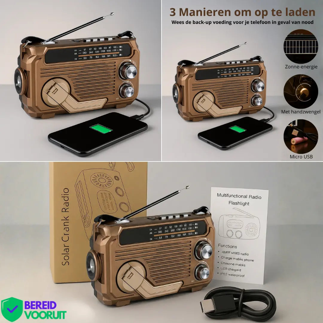 【59% OFF】🏕️Φορητός πολυλειτουργικός φακός ραδιοφώνου AM
