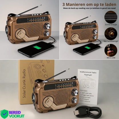 【59% OFF】🏕️Φορητός πολυλειτουργικός φακός ραδιοφώνου AM