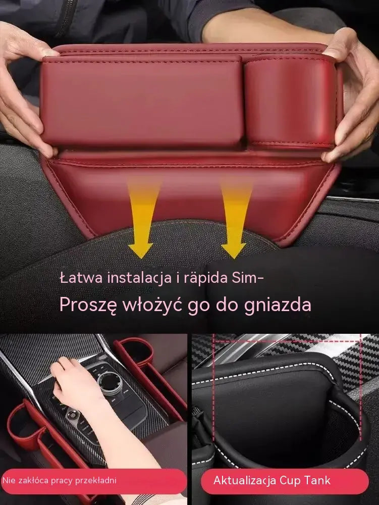 🚗🚗Wielofunkcyjny schowek na fotelik samochodowy z uchwytem na kubek
