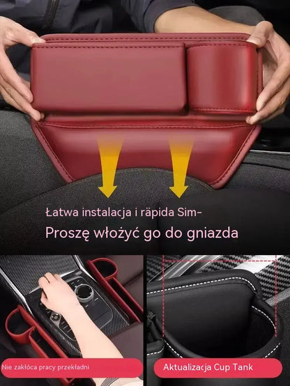 🚗🚗Wielofunkcyjny schowek na fotelik samochodowy z uchwytem na kubek