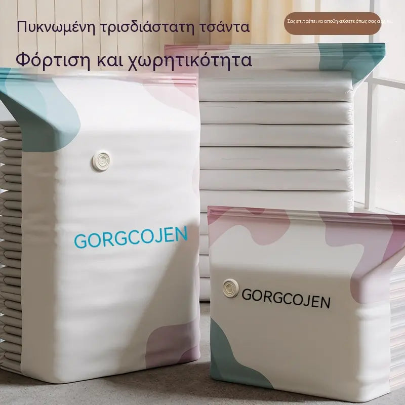 🧳 5 τεμάχια για 32 ευρώ 💨 Μεγάλη, συμπιέσιμη τσάντα αποθήκευσης κενού αέρος: δεν απαιτείται αντλία, στεγανή και ιδανική για εξοικονόμηση χώρου στις βαλίτσες και στο σπίτι ✈️