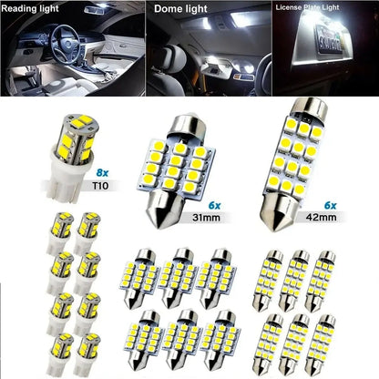 【20 Τεμάχια】🚗✨ Σετ Φωτισμού LED για το Εσωτερικό του Αυτοκινήτου (Universal) | Εξαιρετικά Φωτεινό & Εύκολη Εγκατάσταση 💡🔥