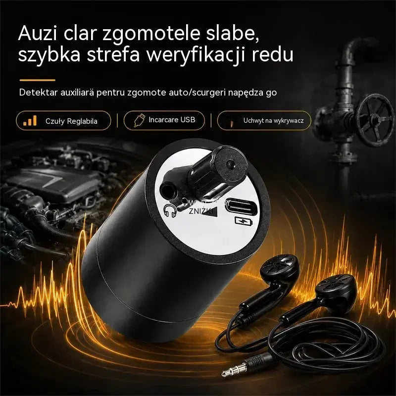 🔍 Wykrywaj przecieki i nietypowe dźwięki przez ściany! Przenośny, precyzyjny detektor dźwięku (nowy, ulepszony model)! ⚡