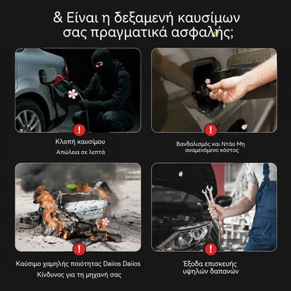 🚗🔒Βαρέως τύπου, κλειδώσιμο (με κλειδί) καπάκι ρεζερβουάρ καυσίμου