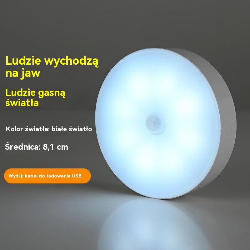 🏡【Kup 3, otrzymaj 3 gratis，6 za 109 zł】💡Inteligentne światło LED wykrywające ruchy ciała człowieka, łatwe do ładowania i praktyczne