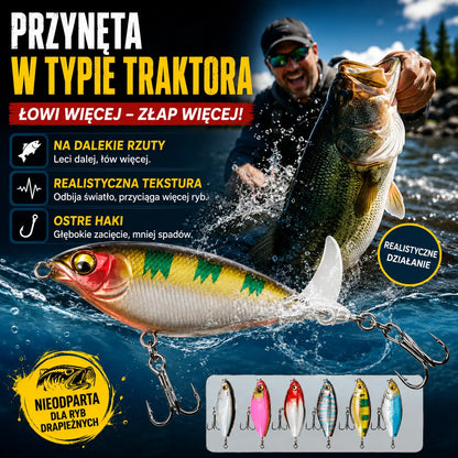 🐟🎣【6 sztuk】Przynęta w kształcie śmigła Bionic Minnow Tractor