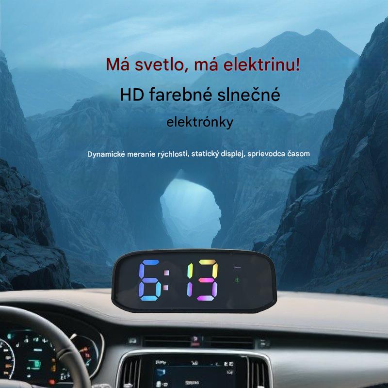 🚗【Najnovšia technologická inovácia roku 2026】🔥🔥【Kúpte jeden a druhý dostanete zadarmo】 Rýchlomer do auta s displejom napájaným solárnou energiou
