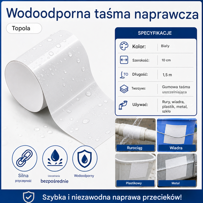 2 sztuka 89zł  🏠 Mocna, wodoodporna taśma naprawcza do rur, wiader i plastiku