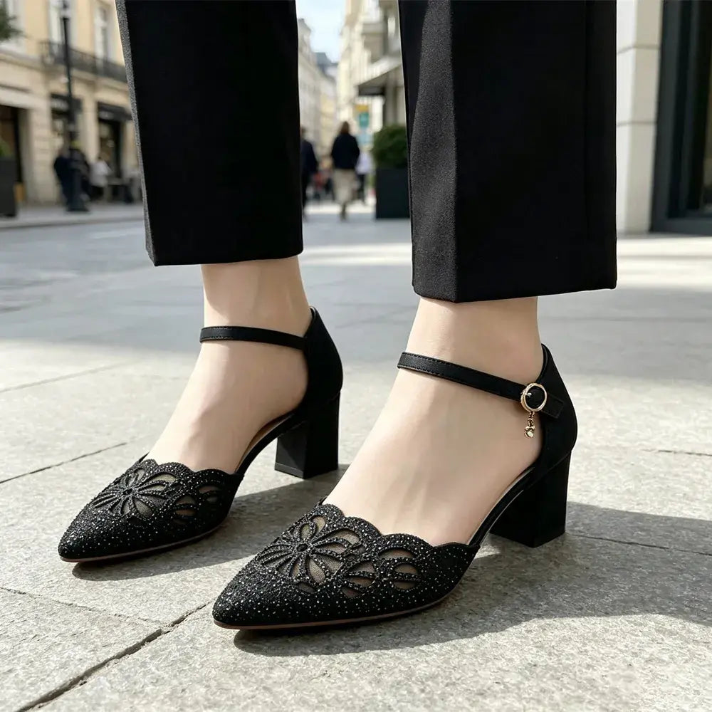 💞【35–40】Eleganckie sandały w stylu francuskim na niskim obcasie, nowy model ✨