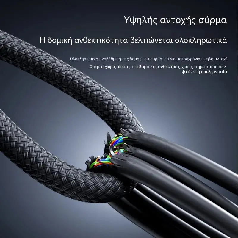 Αγοράστε 1 και πάρτε 1 δώρο⚡ Φορτίστε άμεσα οποιαδήποτε συσκευή! Καλώδιο 100W με πλεκτή επένδυση και προστασία από την υπερφόρτιση.