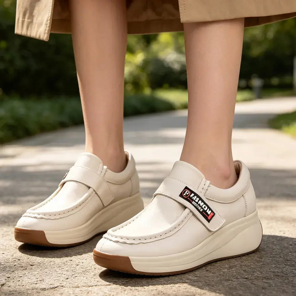👡Damskie klapki na platformie z klinem – wsuwane buty letnie z rzepem – miękkie, amortyzowane, lekkie, codzienne sandały 2026
