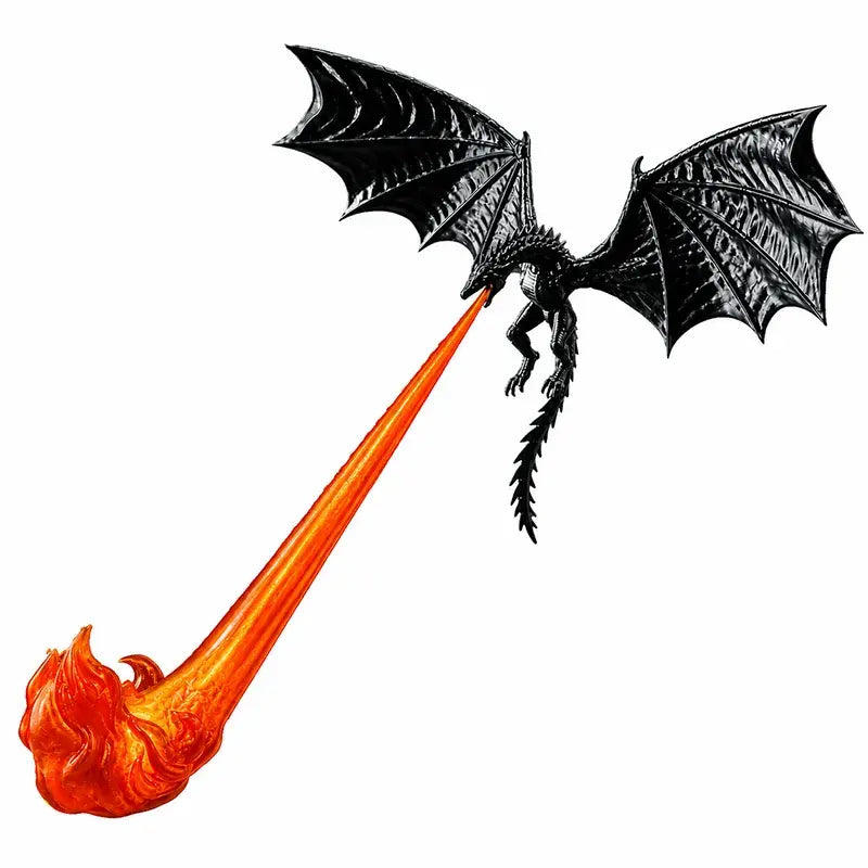 🐉🔥 Lampa LED 3D z ognistym smokiem | Fantazyjna świecąca dekoracja półki na książki